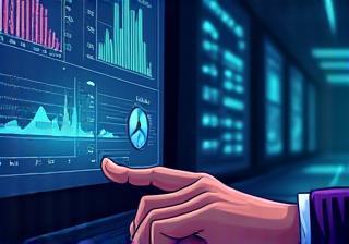 Tecnico che monitora dati di performance della rete su schermo